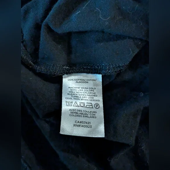 Lou & Grey Supima Cotton Black Tee Size XL - Picture 2 of 7